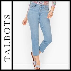 Talbots Petite Straight Leg Crop Jeans